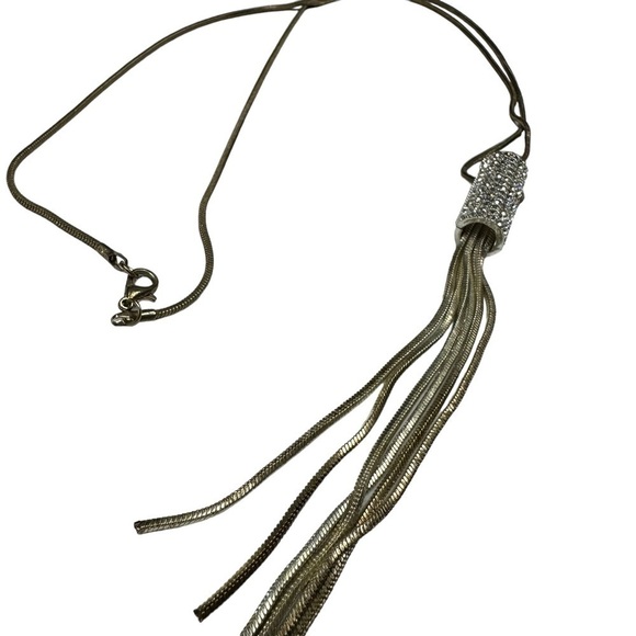 Five Beautiful Necklaces, Pearls, Tassels, CZ, Purple Stone - Picture 6 of 16